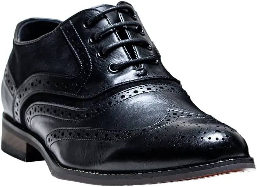 Men??s & Boys Suede-Leather Wingtip Brogue Oxford Shoes for Weddings & All Occasions