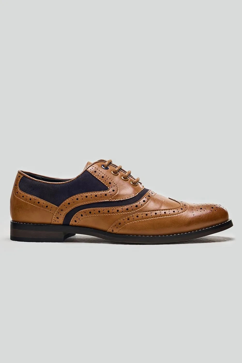 Men??s & Boys Suede-Leather Wingtip Brogue Oxford Shoes for Weddings & All Occasions