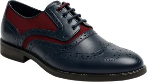 Men??s & Boys Suede-Leather Wingtip Brogue Oxford Shoes for Weddings & All Occasions