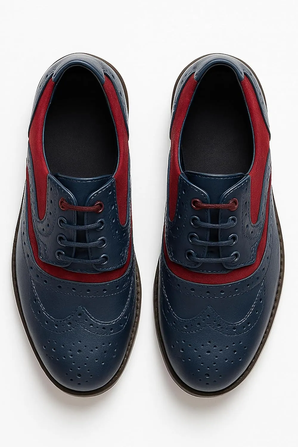 Men??s & Boys Suede-Leather Wingtip Brogue Oxford Shoes for Weddings & All Occasions
