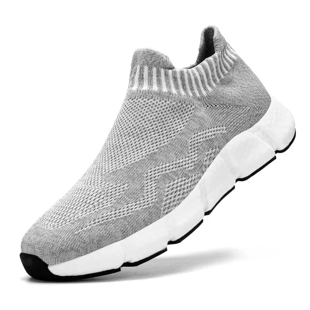 Mens Casual Breathable Light Slip-on Sock Sneakers