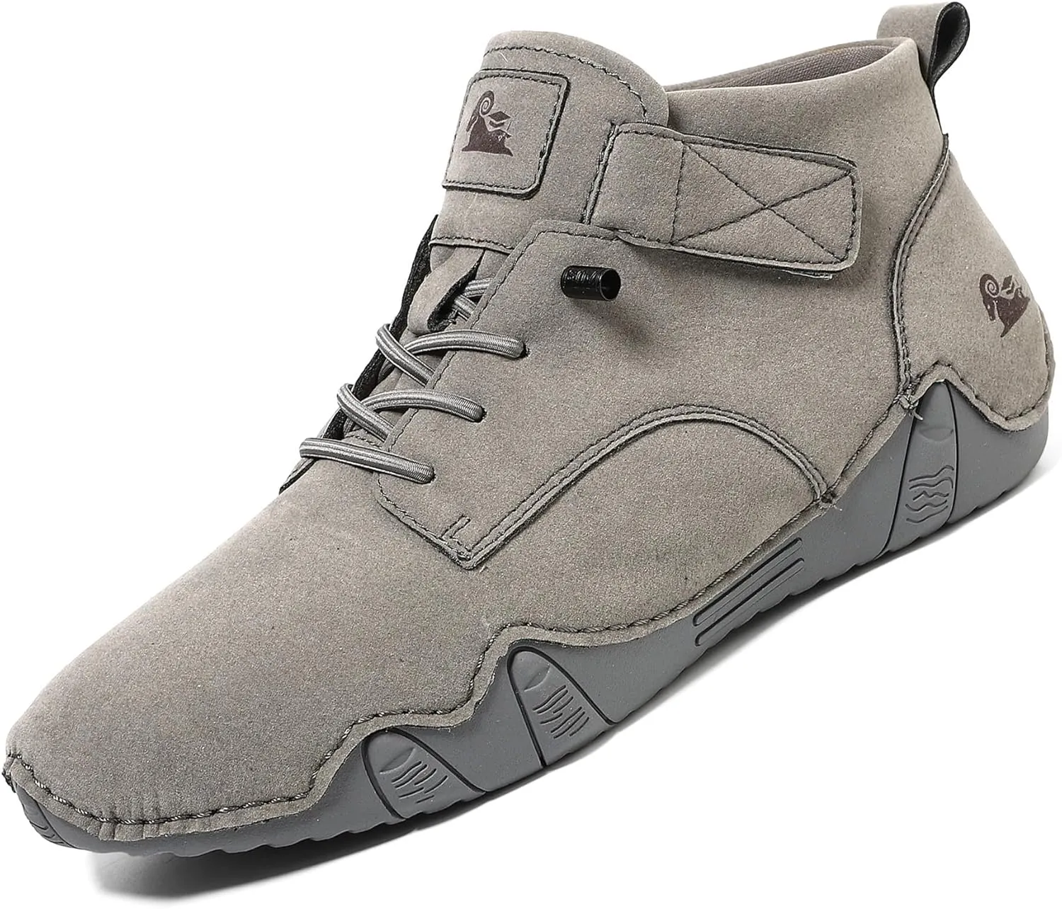 Men's Casual Italian Handmade High Top High Boots Slip-ons Suede Leather Driving Chukka Booties Outdoor Non-Slip Breathable Dress Shoes