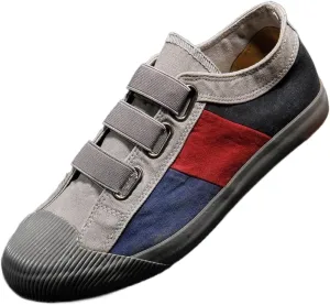 Men's Casual Slip On Loafers Canvas Walking Shoes Low Top Comfortable Breathable Sneakers