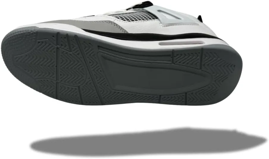 Men's Classic Basketball Sneakers ?C High Performance Athletic Shoes with Breathable Design White & Black