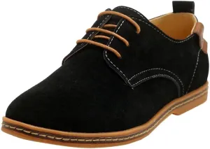 Men's Classic Leather Oxford Flat Heel Shoes