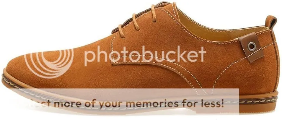 Men's Classic Leather Oxford Flat Heel Shoes