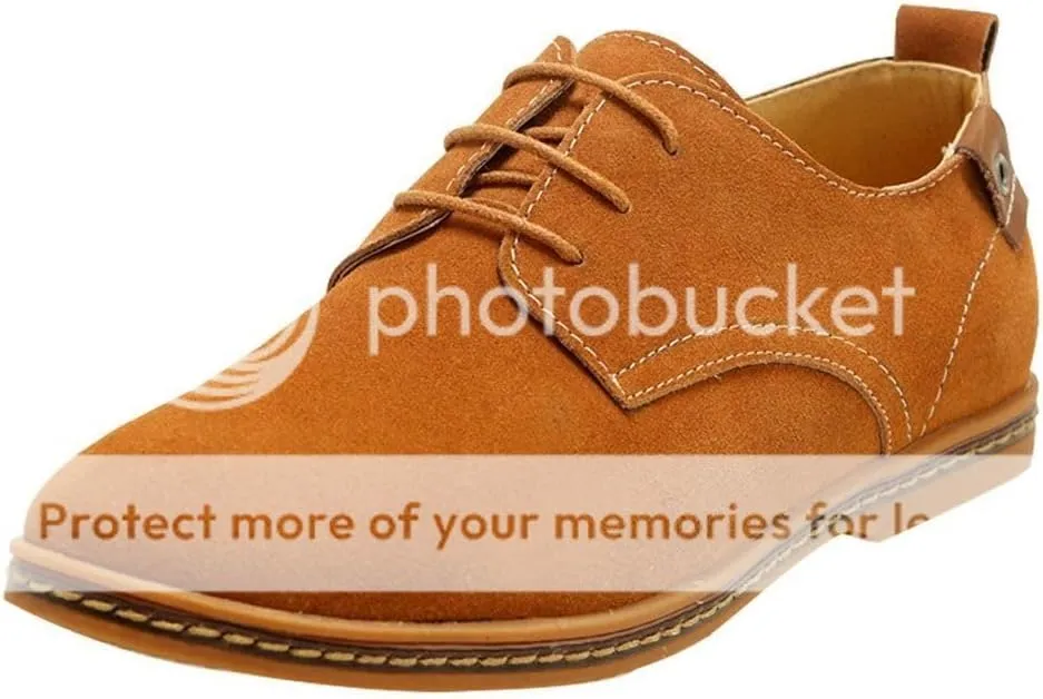 Men's Classic Leather Oxford Flat Heel Shoes