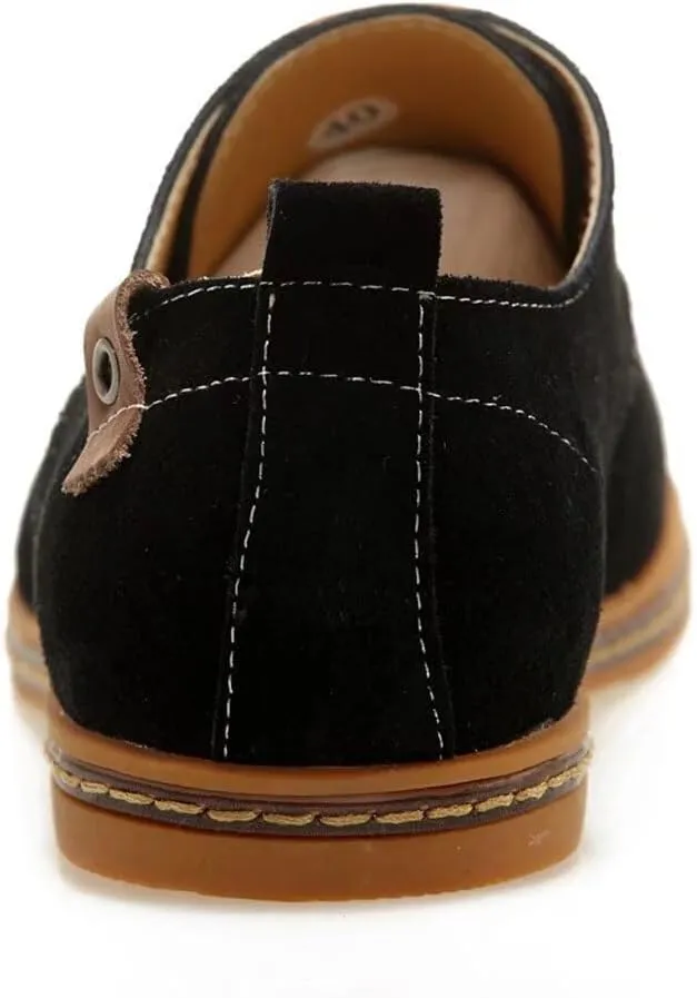 Men's Classic Leather Oxford Flat Heel Shoes