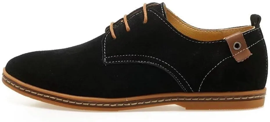 Men's Classic Leather Oxford Flat Heel Shoes