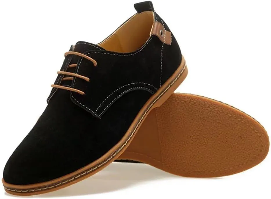 Men's Classic Leather Oxford Flat Heel Shoes