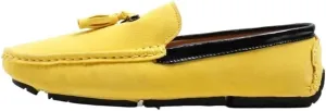 Mens Loafers Shoe Round Toe Vegan Suede Leather Driving Loafers with Tassel Lightweight Comfortable Flat Heel Outdoor Slip-ons