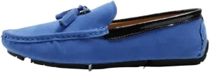 Mens Loafers Shoe Round Toe Vegan Suede Leather Driving Loafers with Tassel Lightweight Comfortable Flat Heel Outdoor Slip-ons