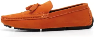 Men's Loafers Shoes Square Toe Wingtips Suede Vegan Leather with Tassel Slip Resistant Flexible Lightweight Wedding Slip-ons