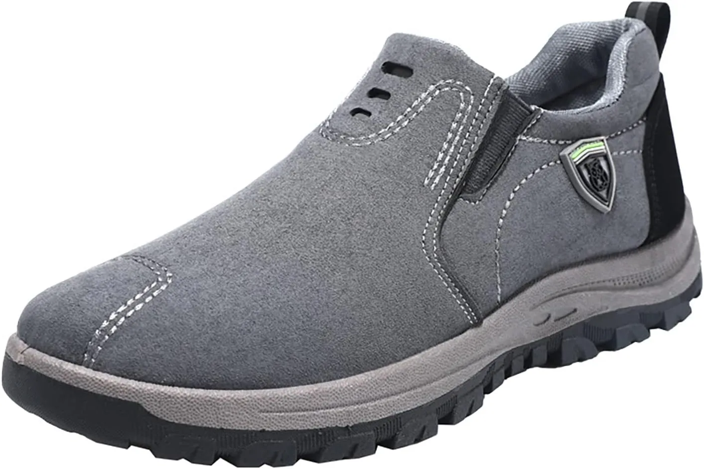 Mens Slip On Sneakers Suede Orthopedic Walking Shoes Non Slip Comfortable High Top Sneaker Lightweight Casual Breathable Running Shoes