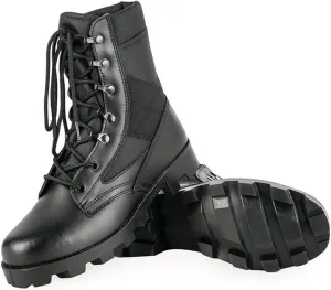 Men's Waterproof Work Military Tactical Boots Lightweight Comfortable Leather Outdoor Hiking Motorcycle Combat Boots