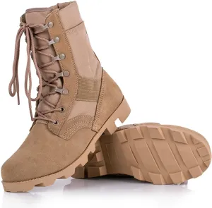Men's Waterproof Work Military Tactical Boots Lightweight Comfortable Leather Outdoor Hiking Motorcycle Combat Boots