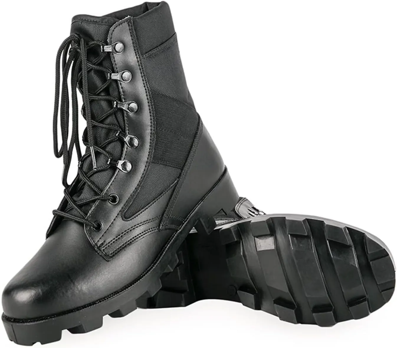 Men's Waterproof Work Military Tactical Boots Lightweight Comfortable Leather Outdoor Hiking Motorcycle Combat Boots