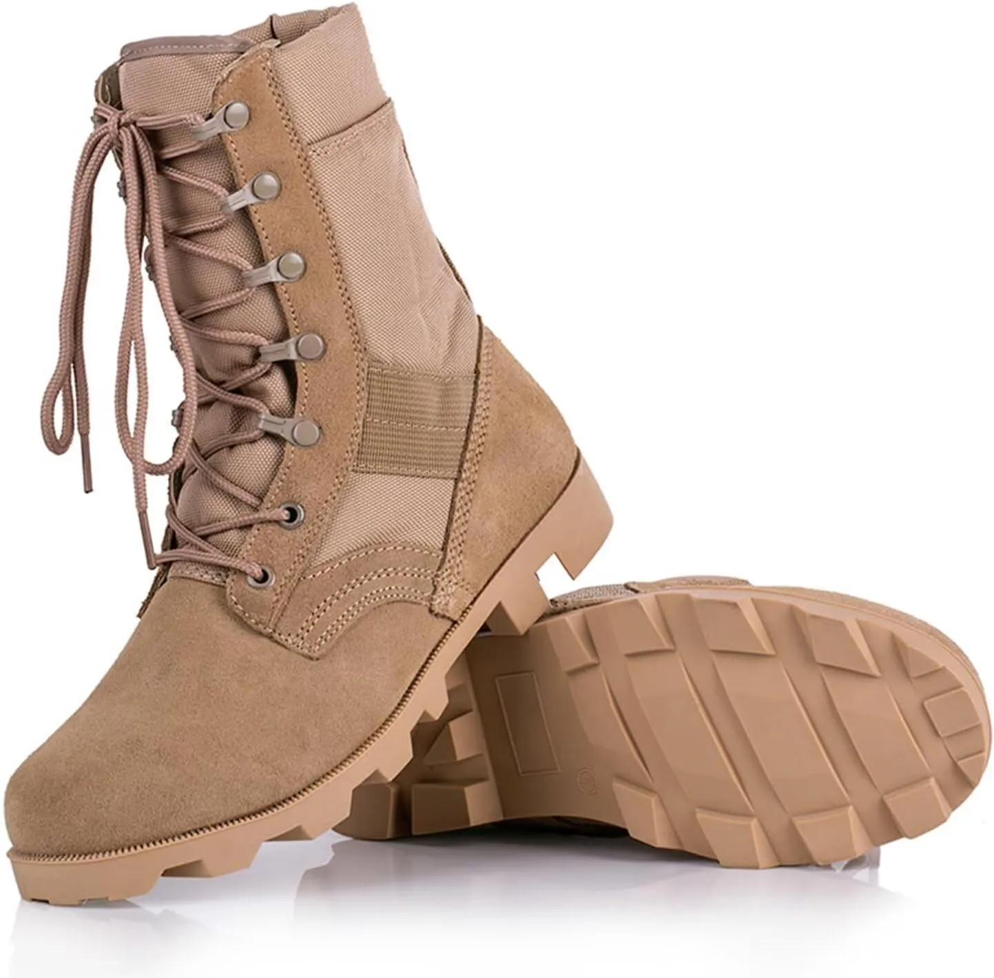 Men's Waterproof Work Military Tactical Boots Lightweight Comfortable Leather Outdoor Hiking Motorcycle Combat Boots