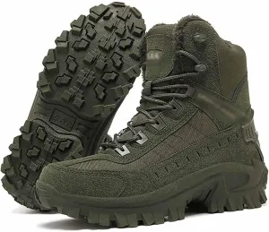 Men's winter Waterproof Tactical Work Boots, Lightweight Work Boots, Military and Tactical Footwear, Waterproof Hiking Work Boots, Military Tactical Boots, Durable Combat Boots