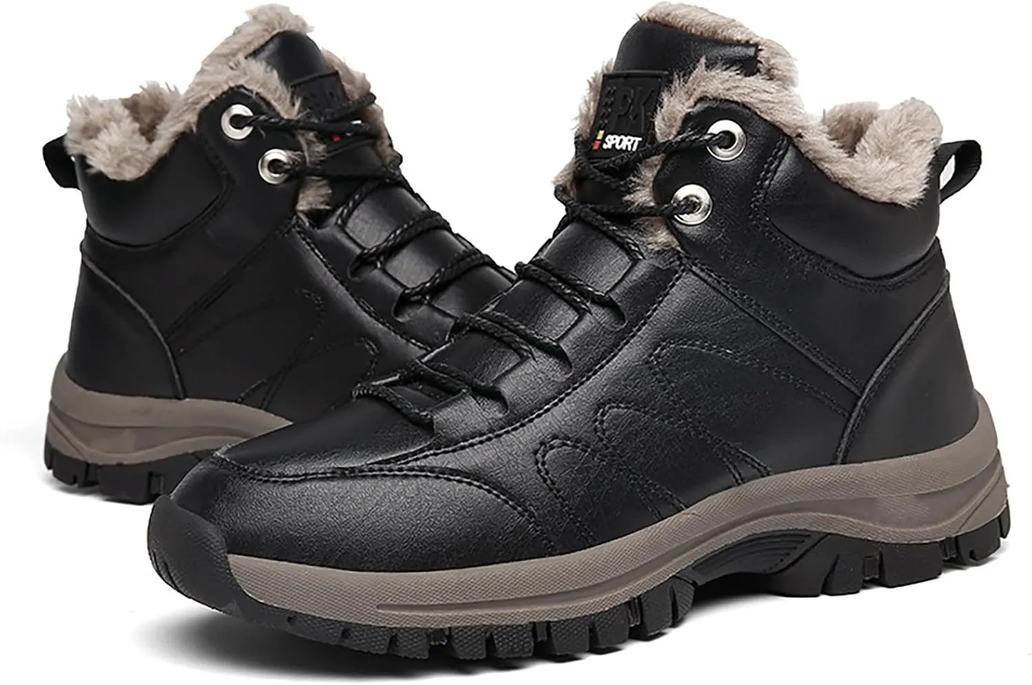 Men's Work Boots Composite Toe Hiking Sneakers Comfortable Warm Women's Safety Shoes Insulated Waterproof Work Shoes Non-Slip Hike Grounded Footwear