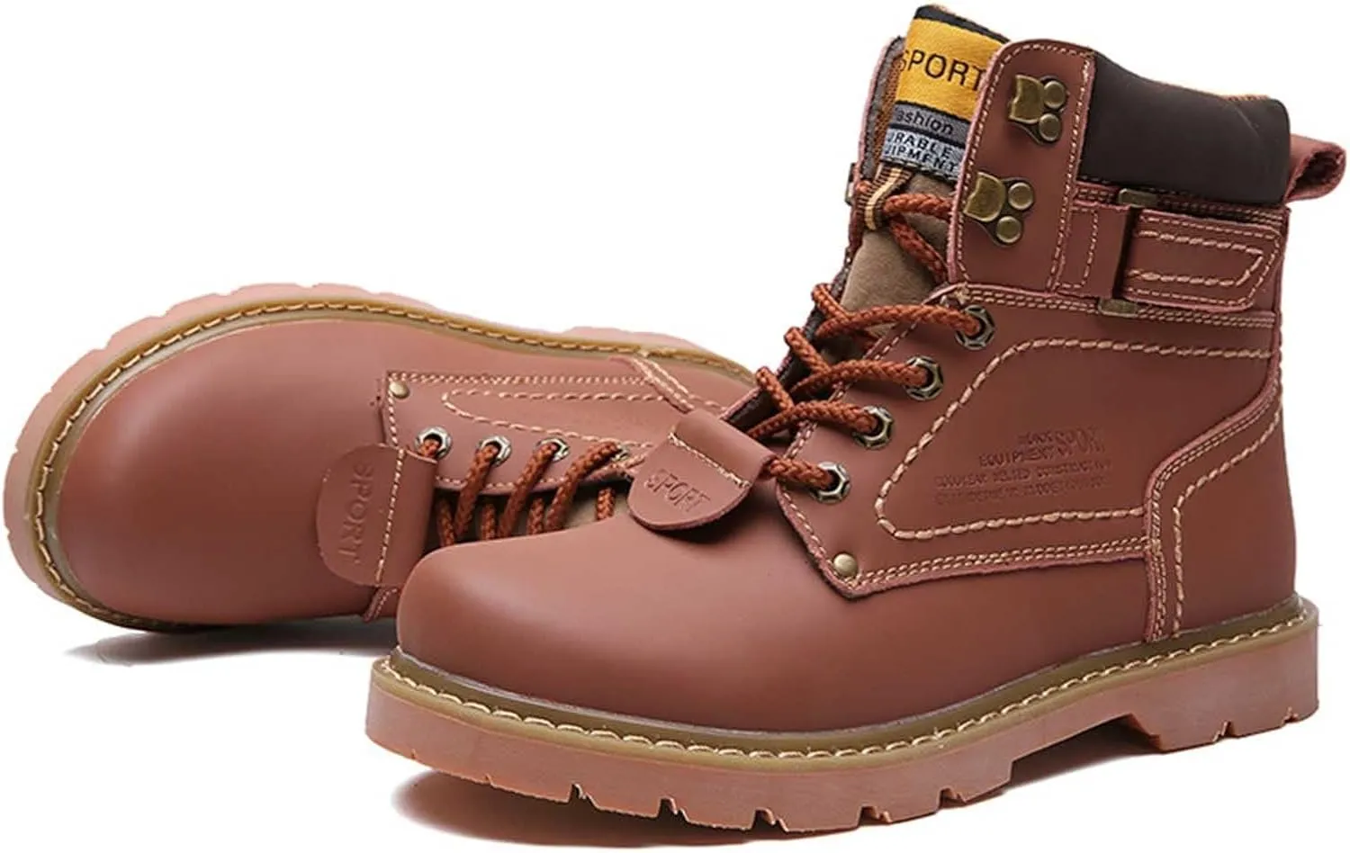 Men's Work Boots Soft Toe Hiking Sneakers Zip Up Fur Lined Women Safety Shoes Steel Toe Composite Safety Toe Waterproof Industrial Casual Hike Grounded Footwear