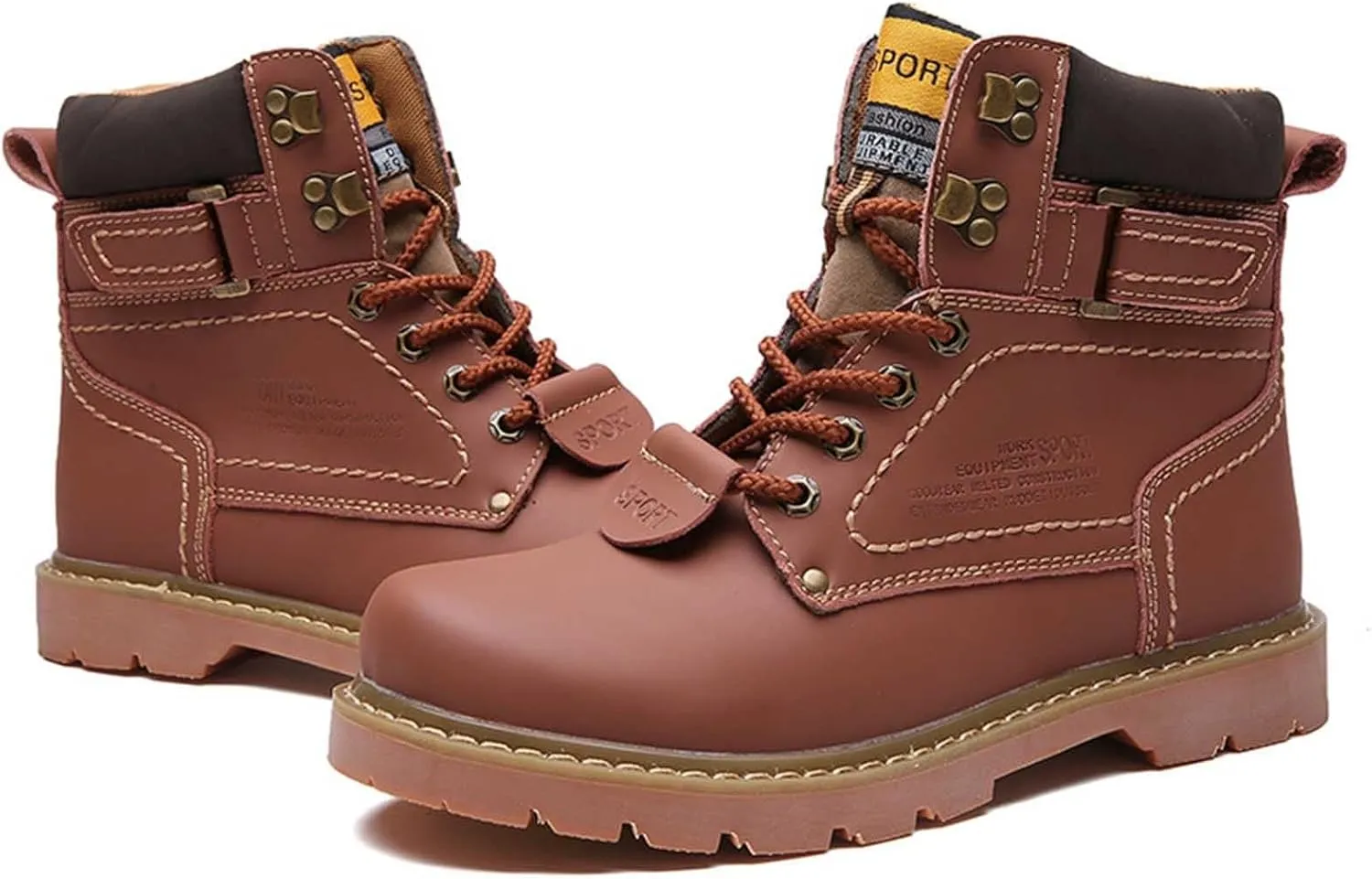 Men's Work Boots Soft Toe Hiking Sneakers Zip Up Fur Lined Women Safety Shoes Steel Toe Composite Safety Toe Waterproof Industrial Casual Hike Grounded Footwear