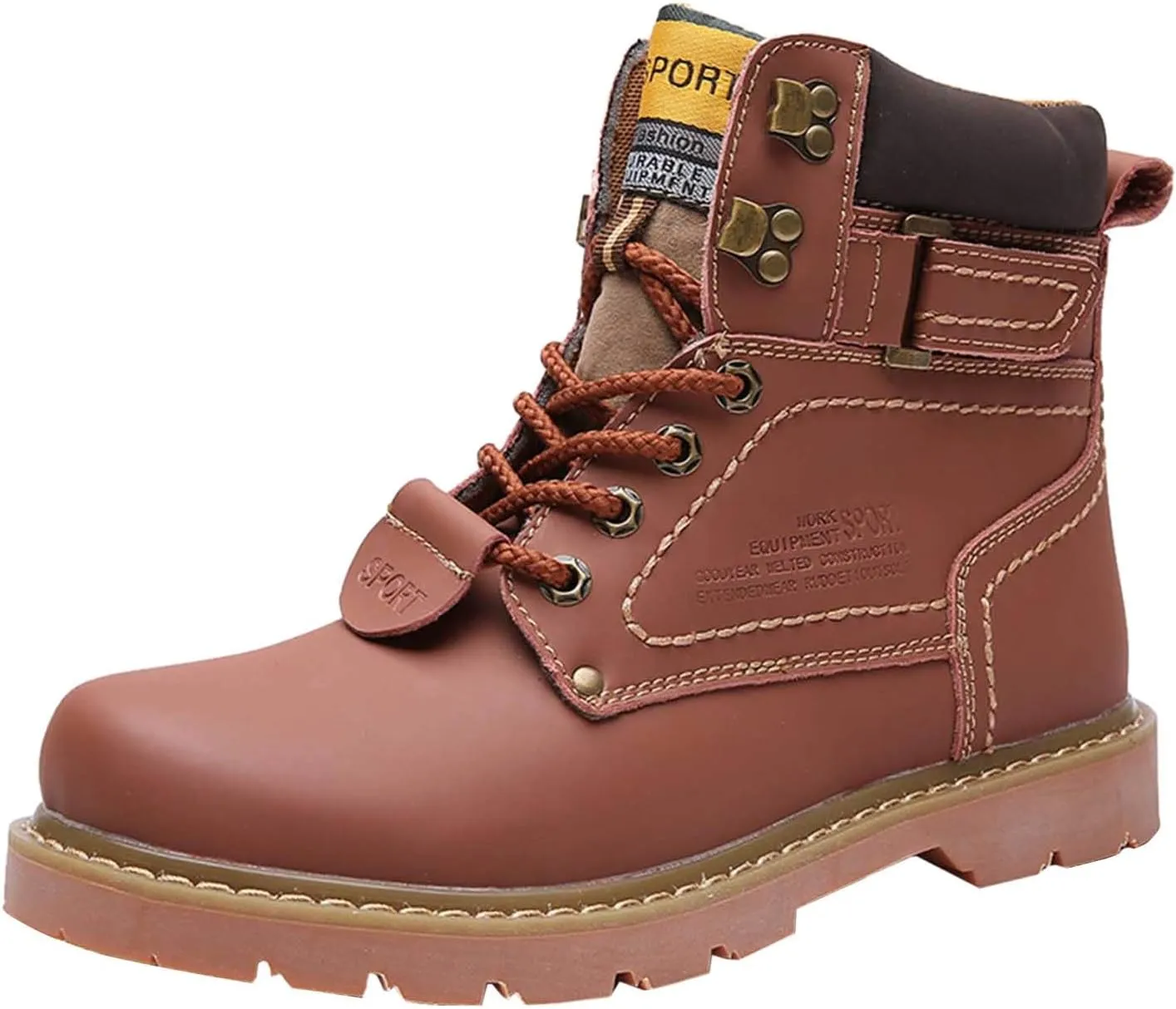 Men's Work Boots Soft Toe Hiking Sneakers Zip Up Fur Lined Women Safety Shoes Steel Toe Composite Safety Toe Waterproof Industrial Casual Hike Grounded Footwear