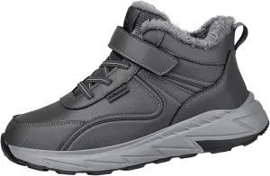 Men's Work Boots Steel Toe Hiking Sneakers Fur Lined Ankle Boot Safety Shoes for Women Insulated Waterproof Platform Shoes Work Hike Grounded Footwear