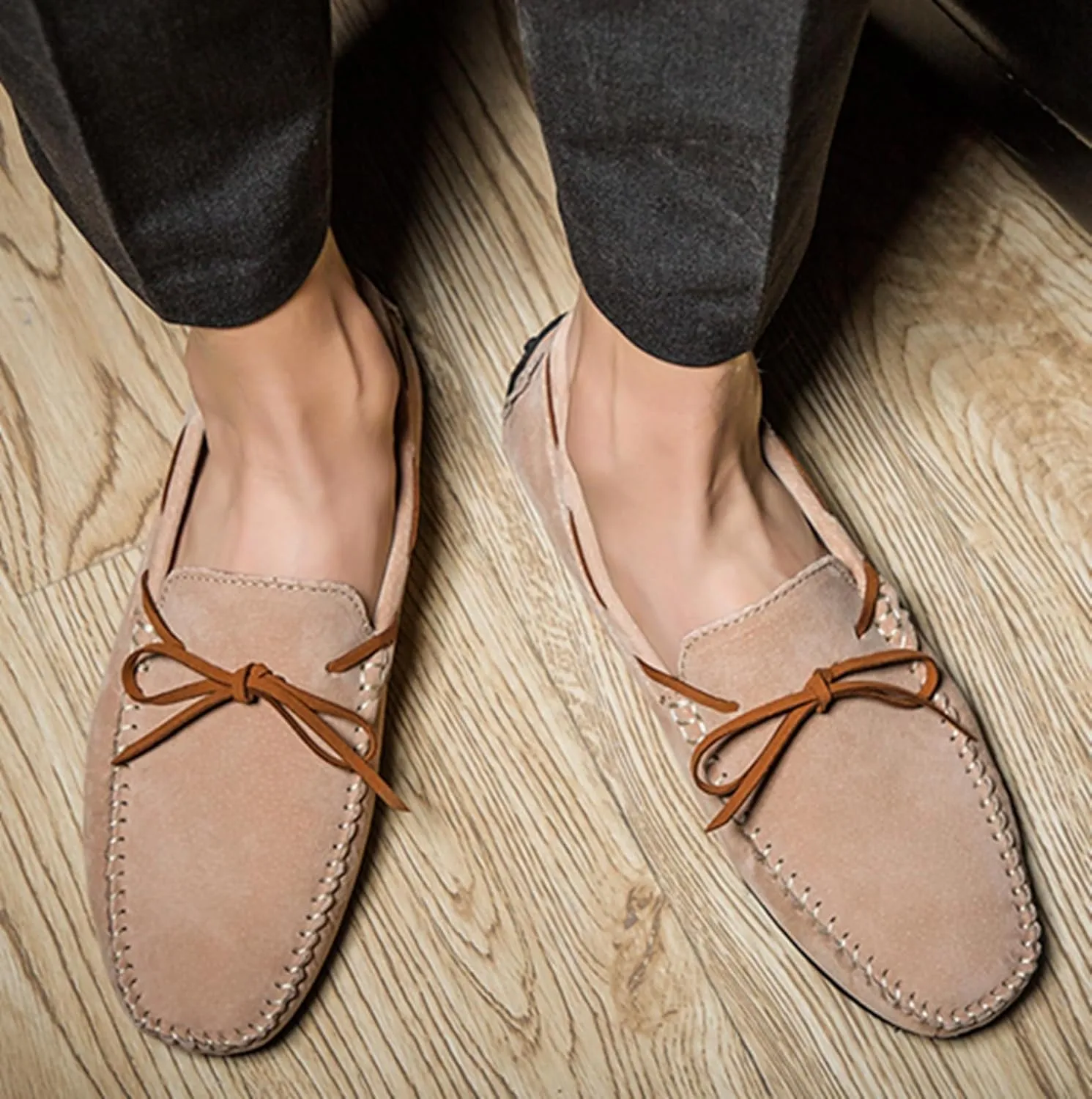 Minishion Boys Mens Casual Walking Slip ons Comfortable Summer Penny Loafter Driver Shoes YY002