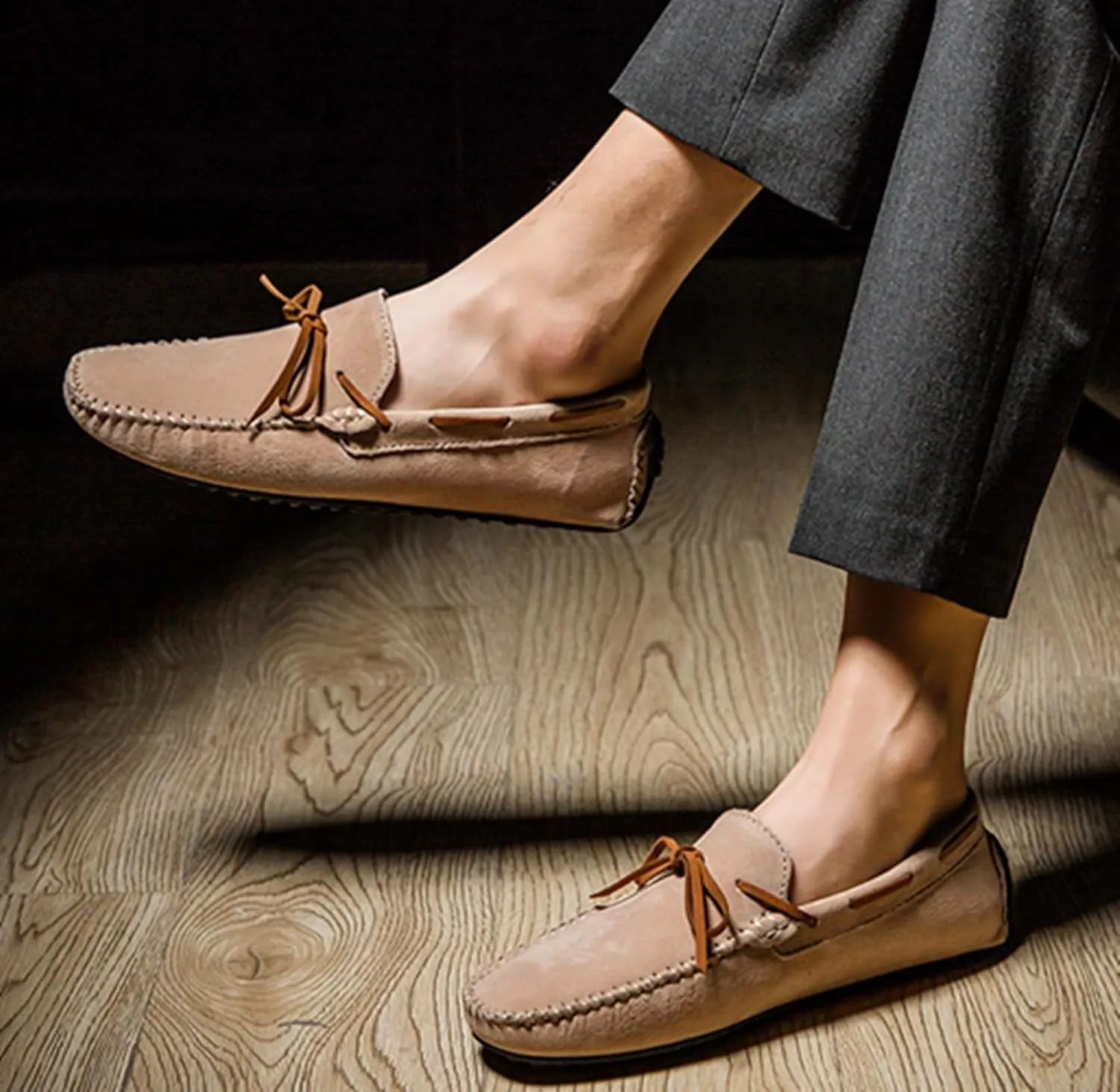 Minishion Boys Mens Casual Walking Slip ons Comfortable Summer Penny Loafter Driver Shoes YY002