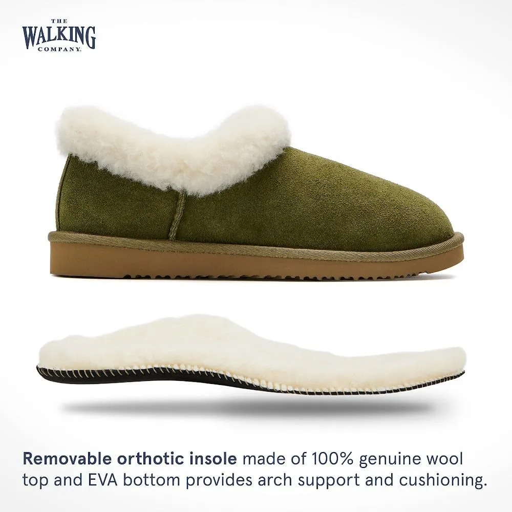 Mosey Slip On Slippers For Women | Water Resistant Suede House Slippers | Fuzzy Slippers With Arch Support For Women |