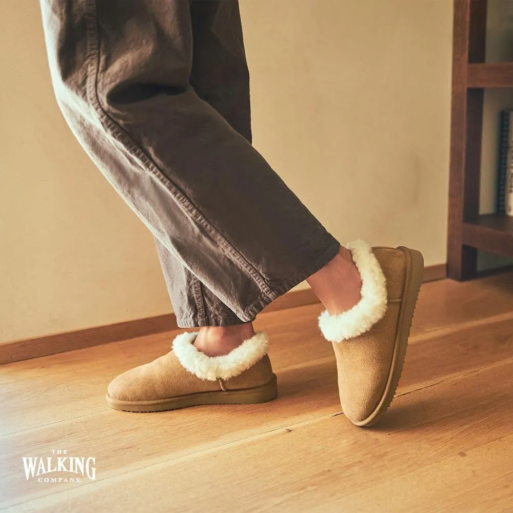 Mosey Slip On Slippers For Women | Water Resistant Suede House Slippers | Fuzzy Slippers With Arch Support For Women |