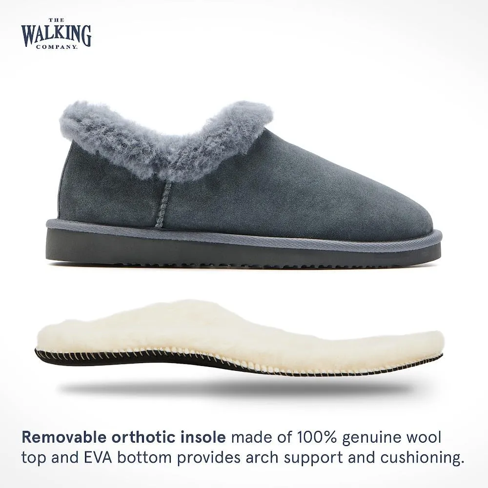 Mosey Slip On Slippers For Women | Water Resistant Suede House Slippers | Fuzzy Slippers With Arch Support For Women |
