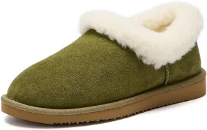 Mosey Slip On Slippers For Women | Water Resistant Suede House Slippers | Fuzzy Slippers With Arch Support For Women |