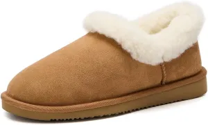 Mosey Slip On Slippers For Women | Water Resistant Suede House Slippers | Fuzzy Slippers With Arch Support For Women |
