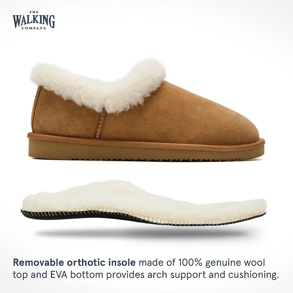 Mosey Slip On Slippers For Women | Water Resistant Suede House Slippers | Fuzzy Slippers With Arch Support For Women |