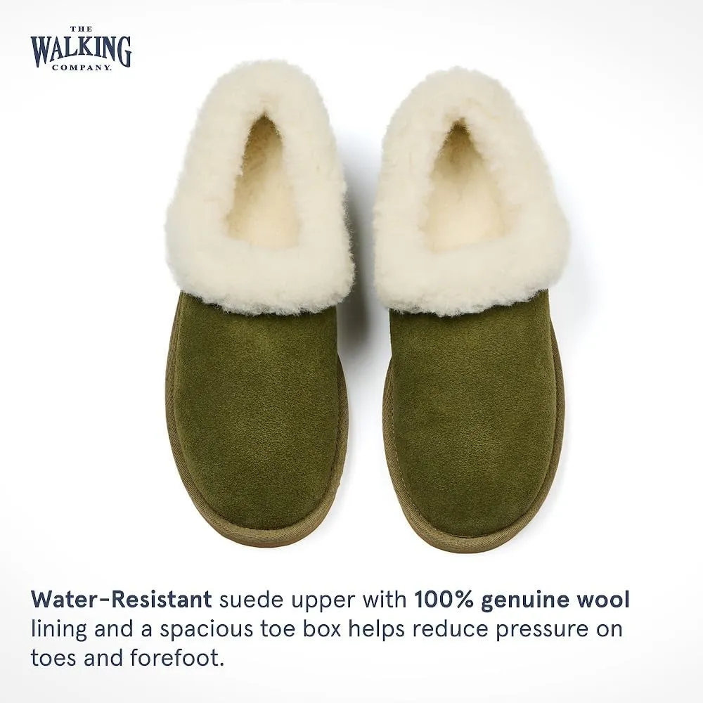 Mosey Slip On Slippers For Women | Water Resistant Suede House Slippers | Fuzzy Slippers With Arch Support For Women |