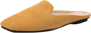 Mule Sandals for Girls, Square Toe Slippers, Mulea Slides, Low Heel, Backless Loafer Outdoor Slippers