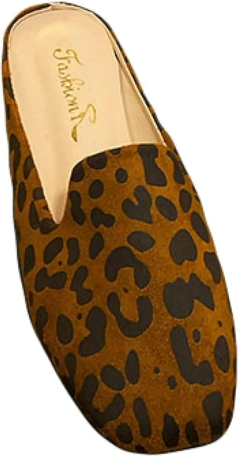 Mule Sandals for Girls, Square Toe Slippers, Mulea Slides, Low Heel, Backless Loafer Outdoor Slippers