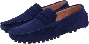New for Men Mens Loafers Driving Penny Loafers Simple Solid Colors Suede Vamp Anti-Slip Lightweight Slip Resistant Comfortable Wedding Slip-ons
