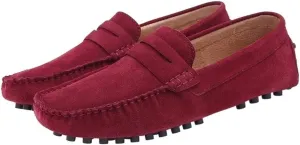 New for Men Mens Loafers Driving Penny Loafers Simple Solid Colors Suede Vamp Anti-Slip Lightweight Slip Resistant Comfortable Wedding Slip-ons