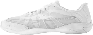 Nfinity Vengeance White Cheer Shoes for Youth Girls ?C High-Performance Breathable Sneakers for Cheerleading, Dance, and Sports Training ?C Lightweight and Durable for Competition | Size 8.5