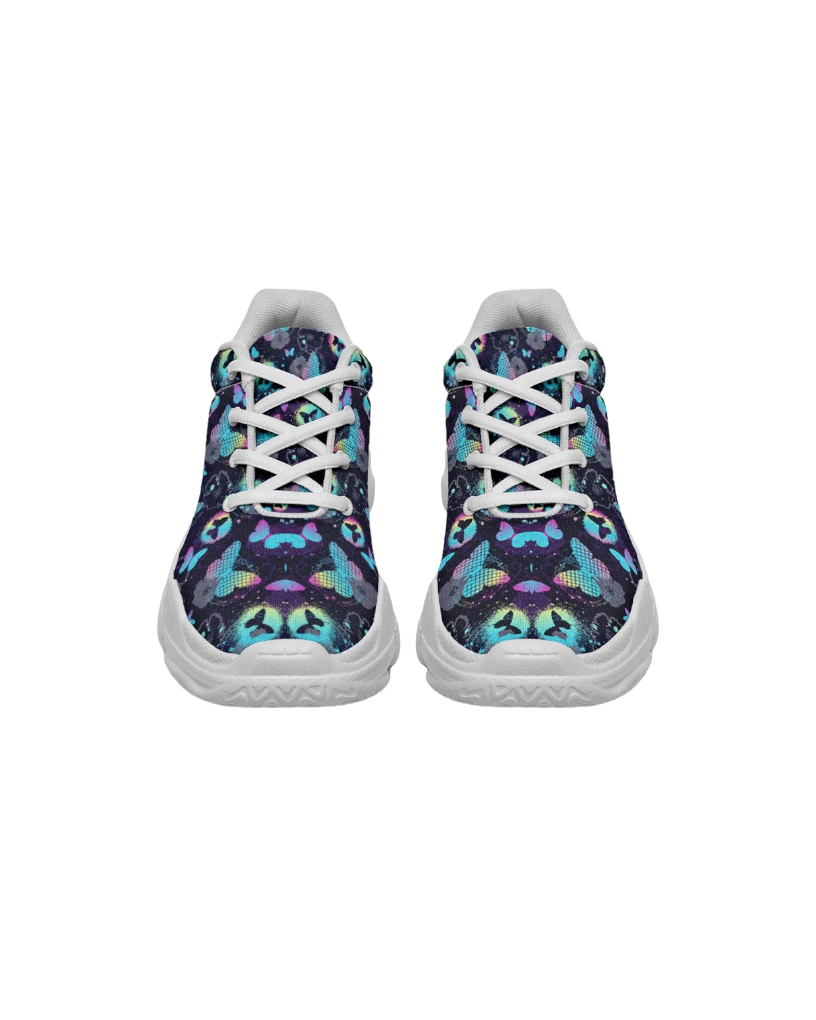 Painted Butterfly Chunky Festival Sneakers