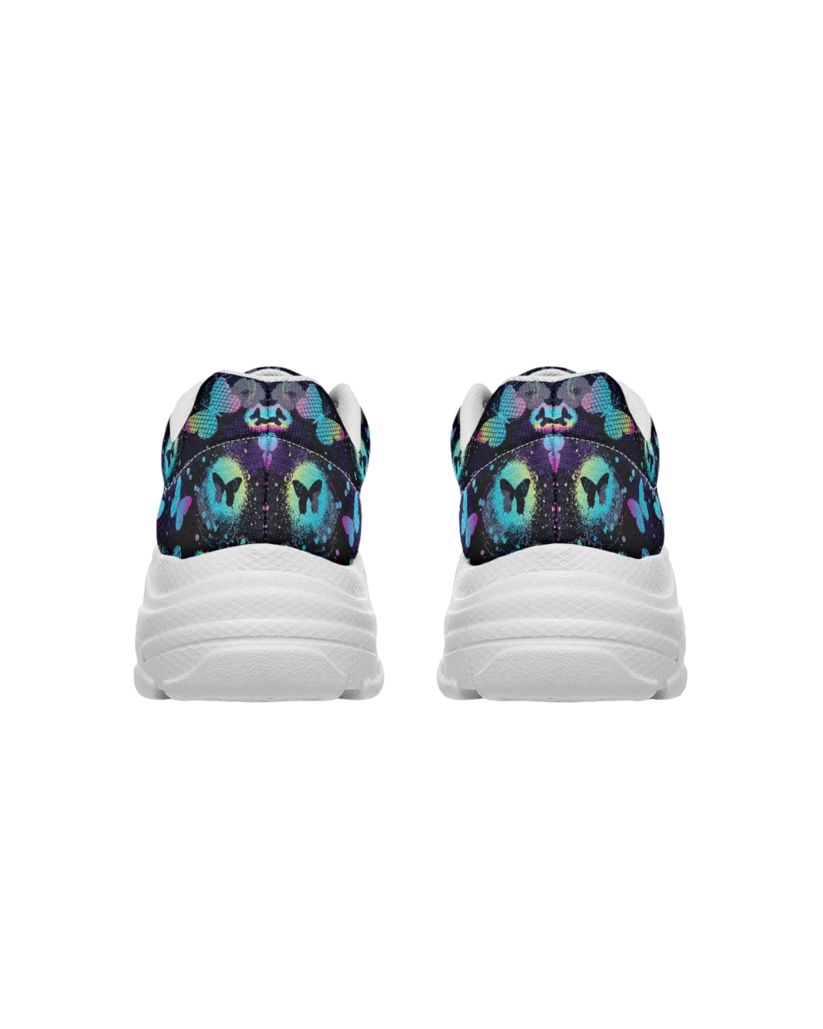 Painted Butterfly Chunky Festival Sneakers