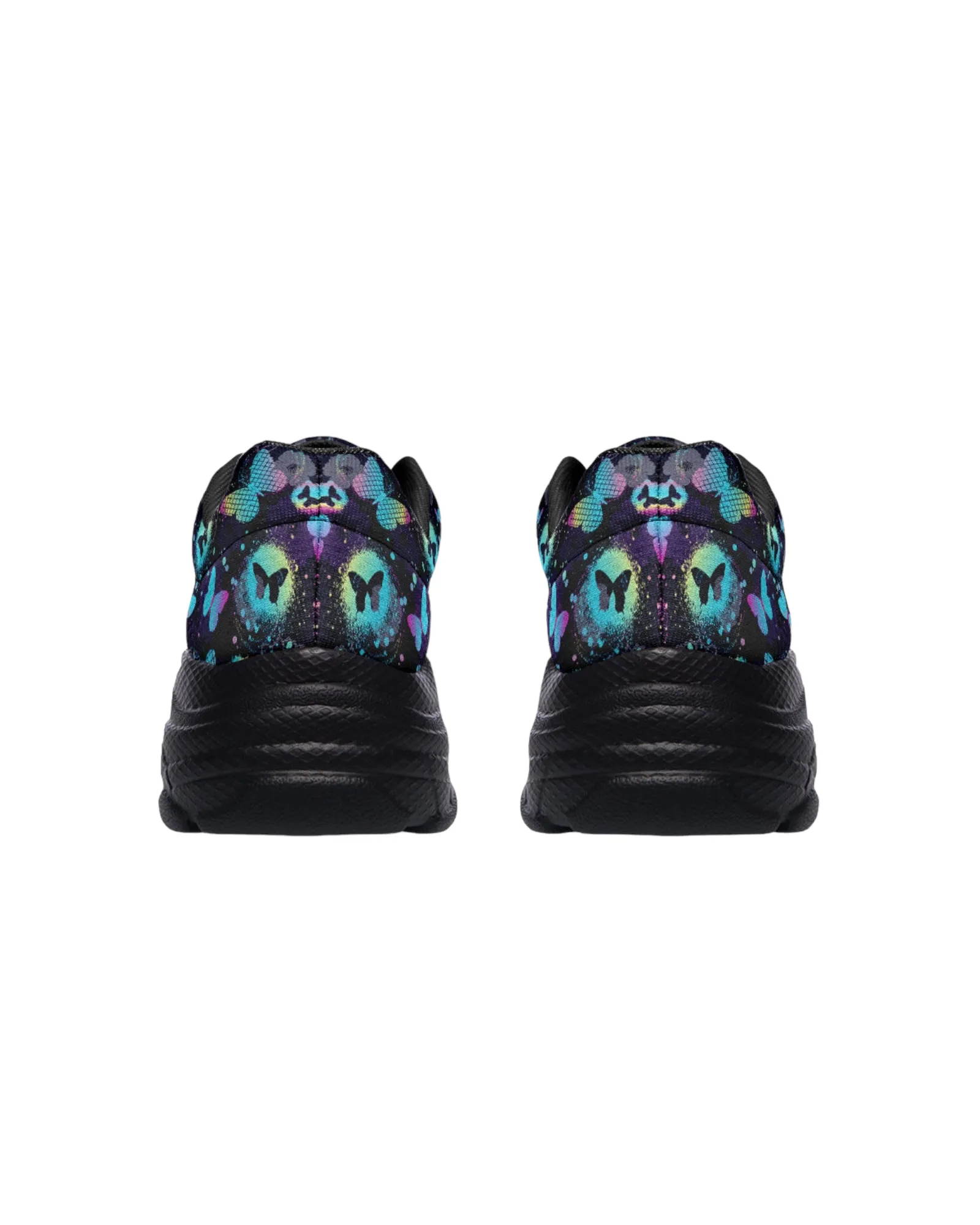 Painted Butterfly Chunky Festival Sneakers