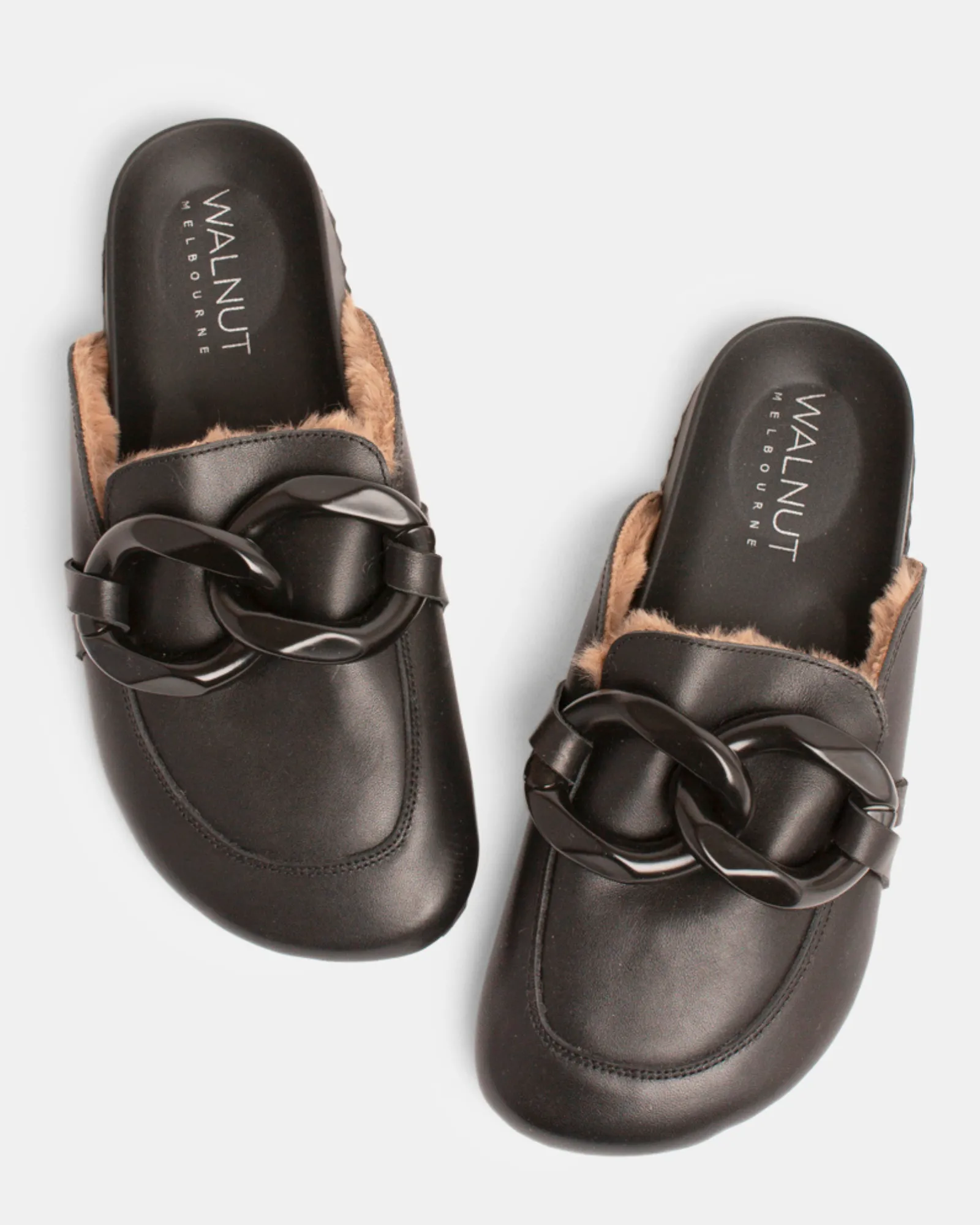 Porter Leather Mule - Black
