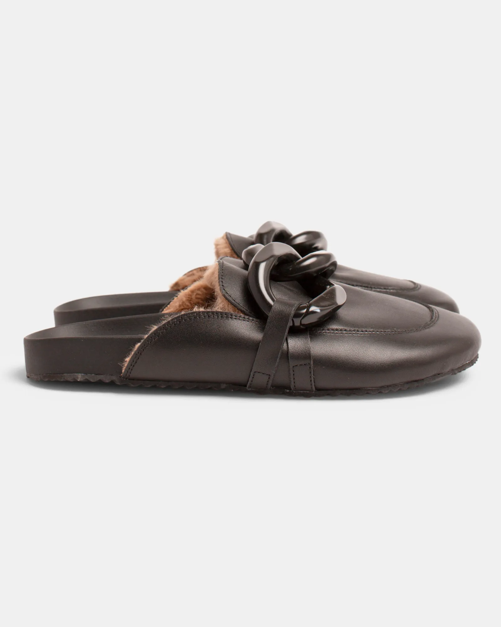 Porter Leather Mule - Black