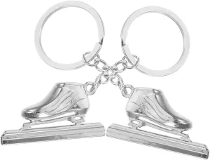 PRETYZOOM 2pcs Roller Skating Keychain Key Charm for Handbag and Purse Decoration Unique Skate Shoe Keychain and Teens Stylish Key Chain Accessories