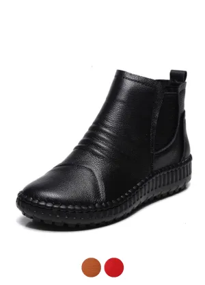 Rudy Women's Warm Leather Black Boots