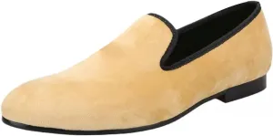 Santimon Men's Loafers Prom Wedding Dress Velvet Slip On Penny Loafers Fashion Tuxedo Casual Business Luxury Shoes Smoking Party Disco Moccasins for Men Boy